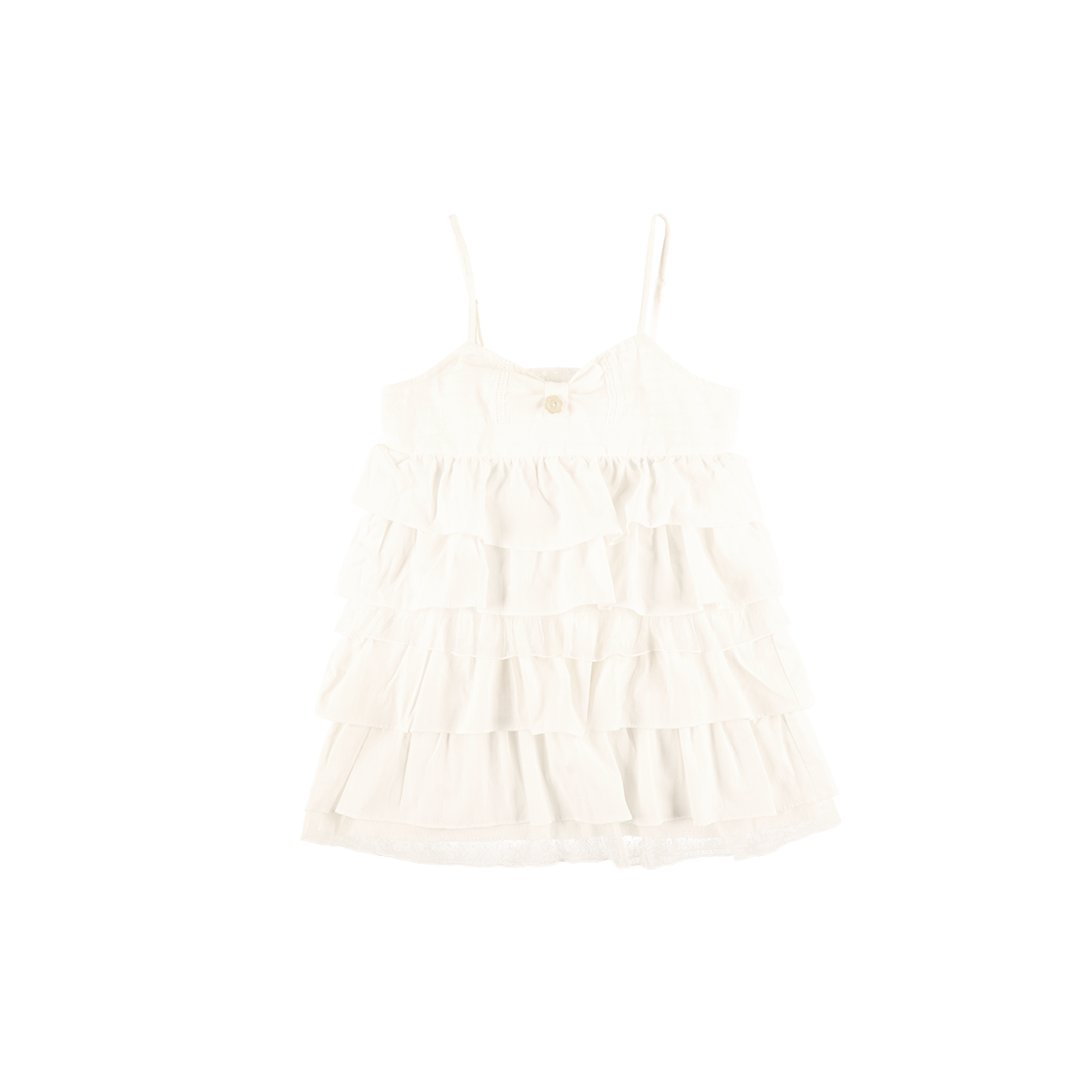 샤키리 쇼콜라 캉캉 드레스 (화이트)(SHAKIRI Chocolat Cancan Dress (White))