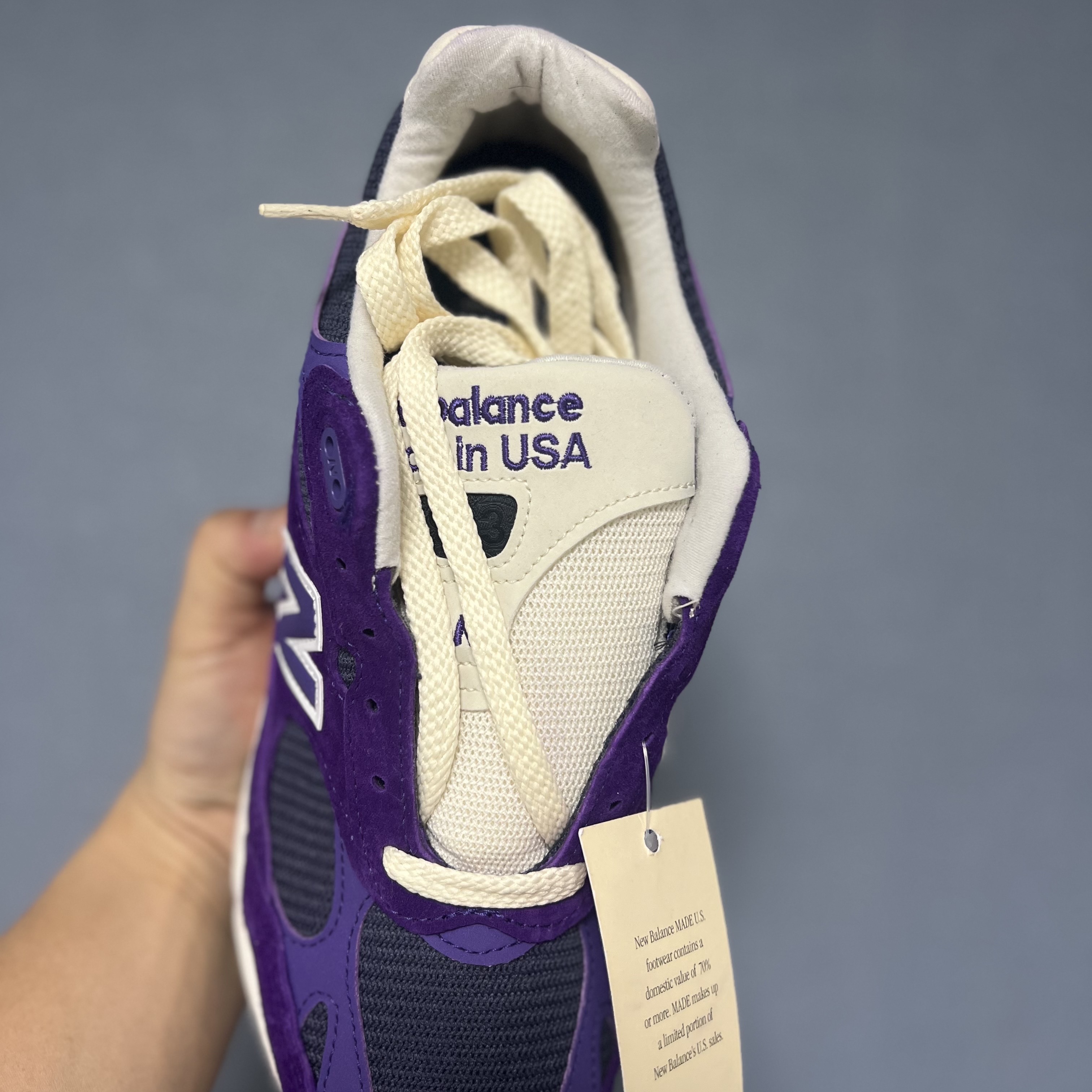 New Balance 993 Made in USA Purple Interstellar 착용 스타일 - 2