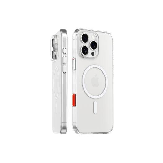 FC001-164 Getri Flat iPhone 16 Pro Max Clear Case with Magnetic