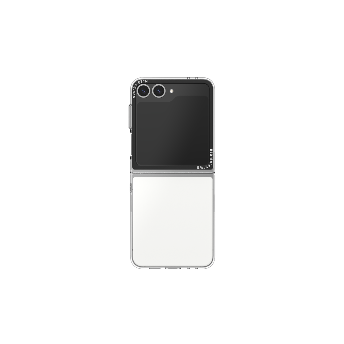 에스엘비에스 클리어 슬림 임프레션 케이스 갤럭시 Z 플립6(SLBS Clear Slim Impression Case For Galaxy Z Flip6)