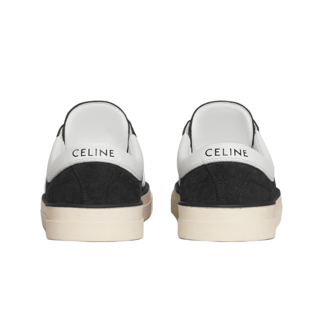 셀린느 선셋 로우 레이스업 스니커 스웨이드 카프스킨 앤 카프스킨 블랙 옵틱 화이트(Celine Sunset Low Lace-Up Sneaker in Suede Calfskin and Calfskin Black Optic White) - 3