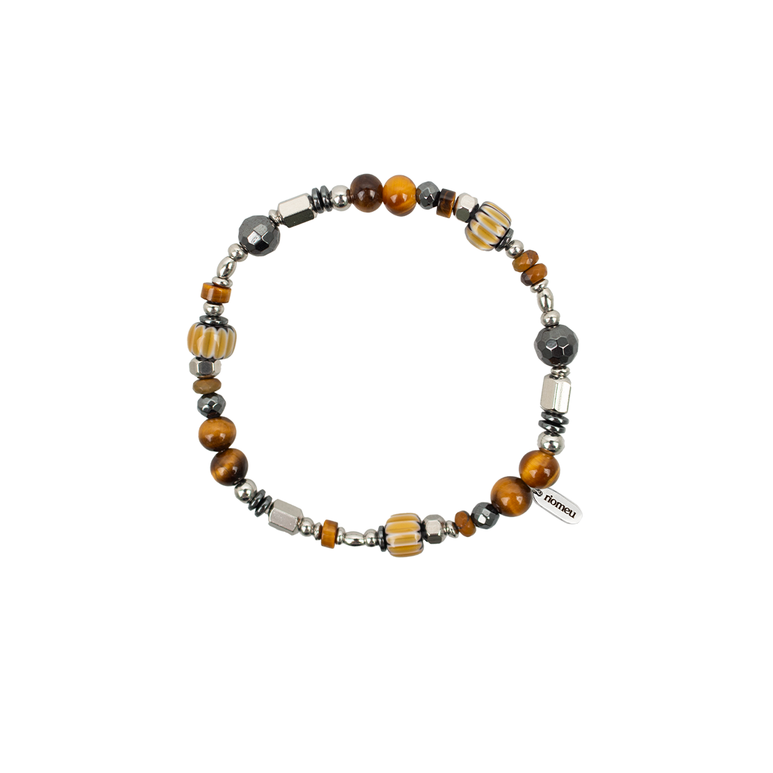 RioAB007 Riomeu Blanc Noir Venezia Bracelet Brown