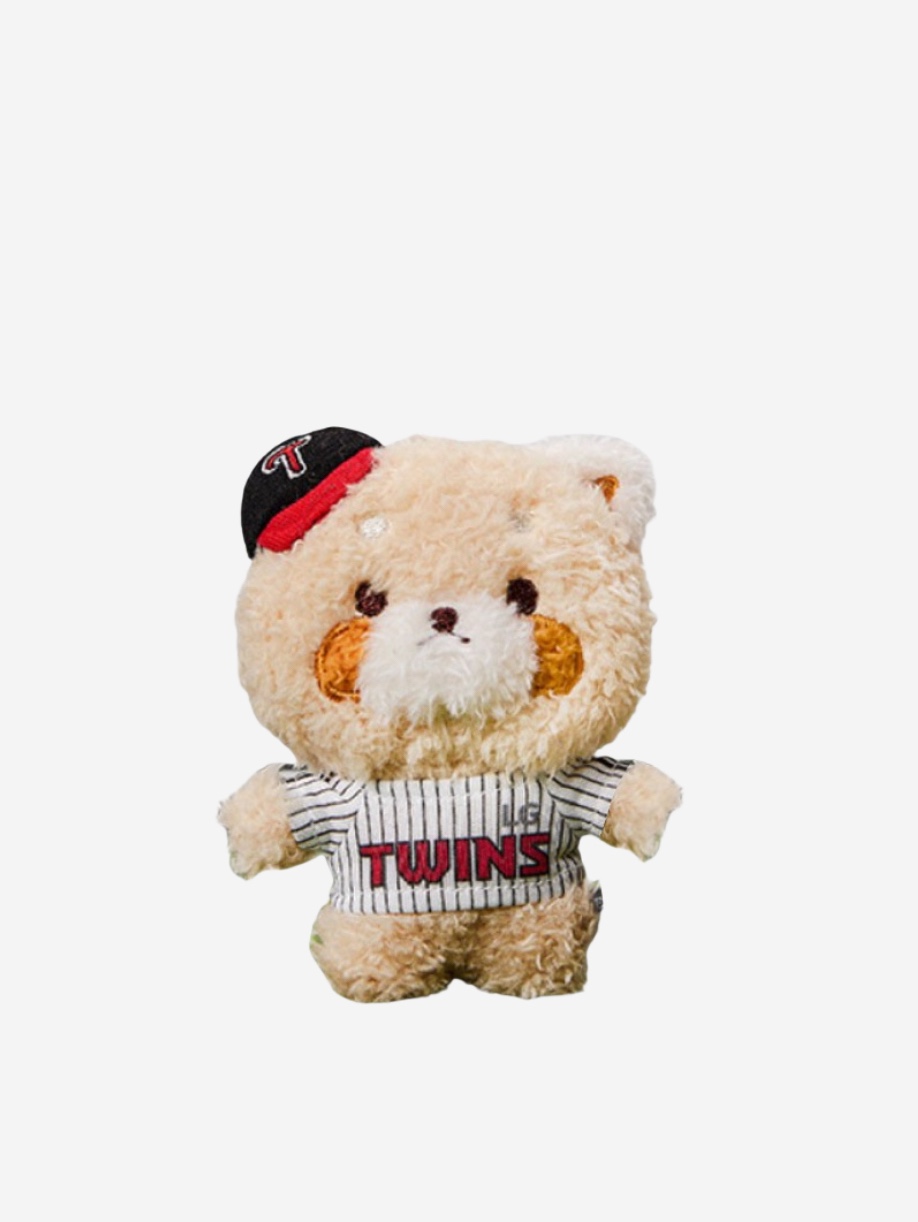 Lessey & Friends x KBO The Strongest Lessey Stuffed Toy Keyring LG Twins 착용 스타일 - 2