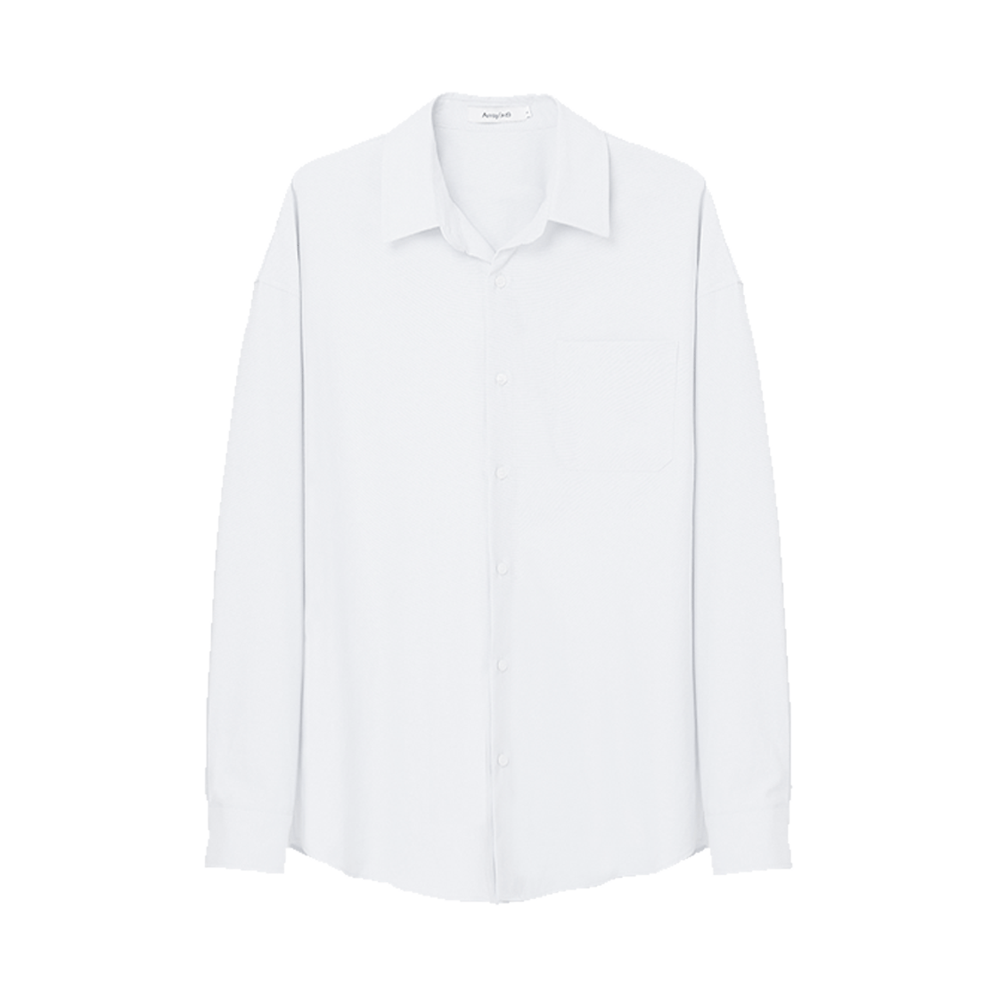 어레이드 컴포트 오버핏 옥스포드 셔츠 화이트(Arrayed Comfort Overfit Oxford Shirt White)