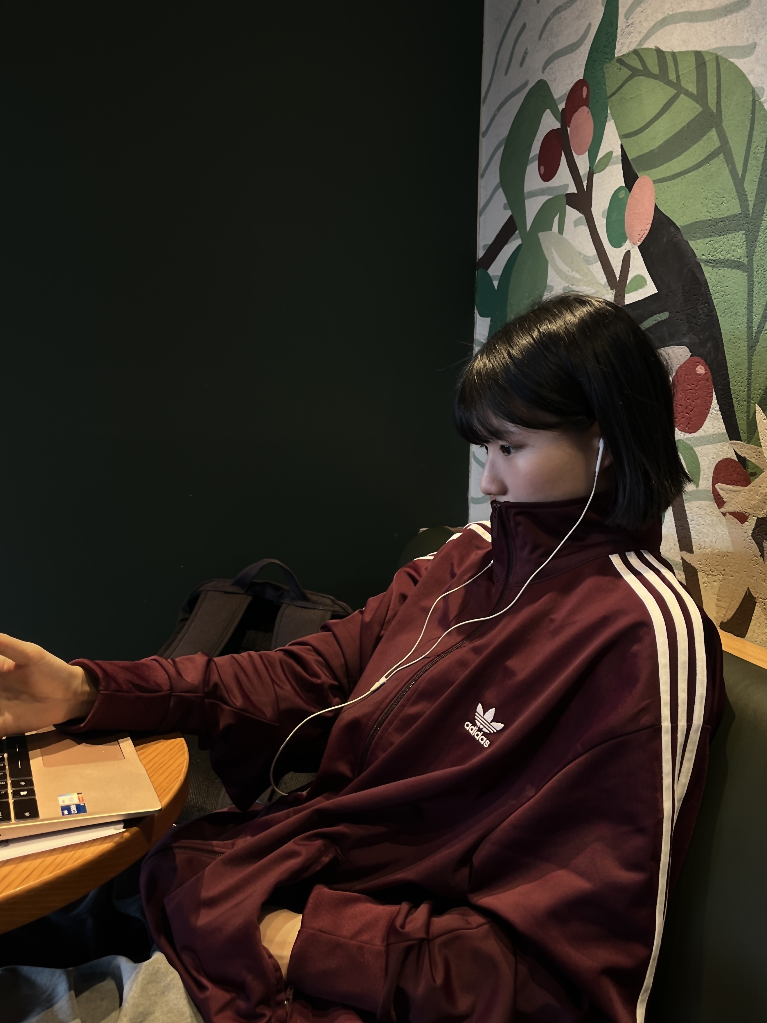 Adidas Adicolor Classic Firebird Track Top Maroon - KR Sizing 착용 스타일