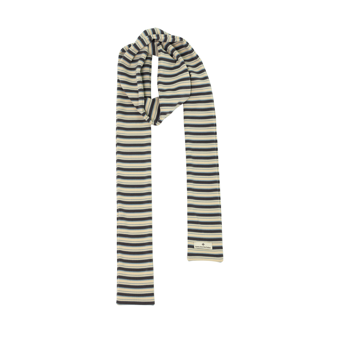 RioAM002-BG Riomeu Stripe Muffler Blue Gray