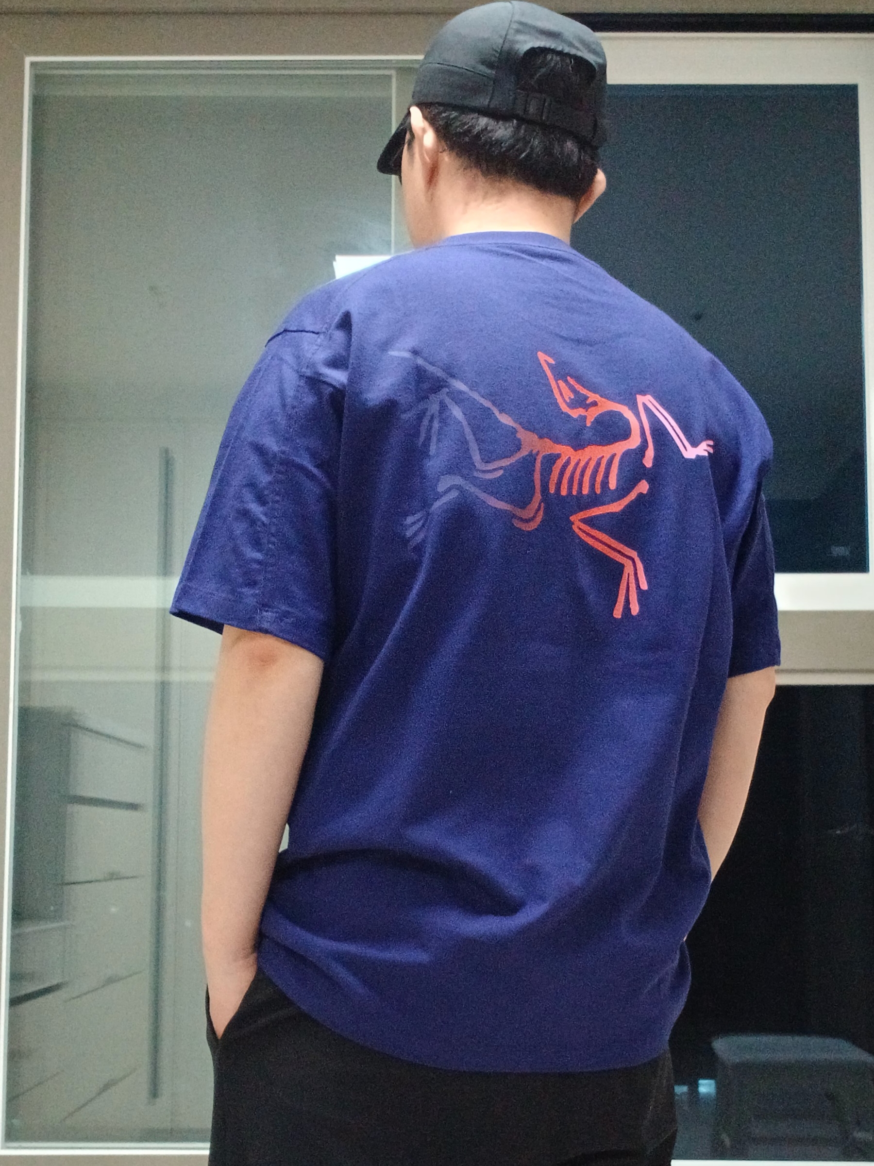 Arc'teryx Kragg Cotton Logo SS T-Shirt Soulsonic Dynasty, Arc'teryx Calvus Cap Black 착용 스타일 - 2