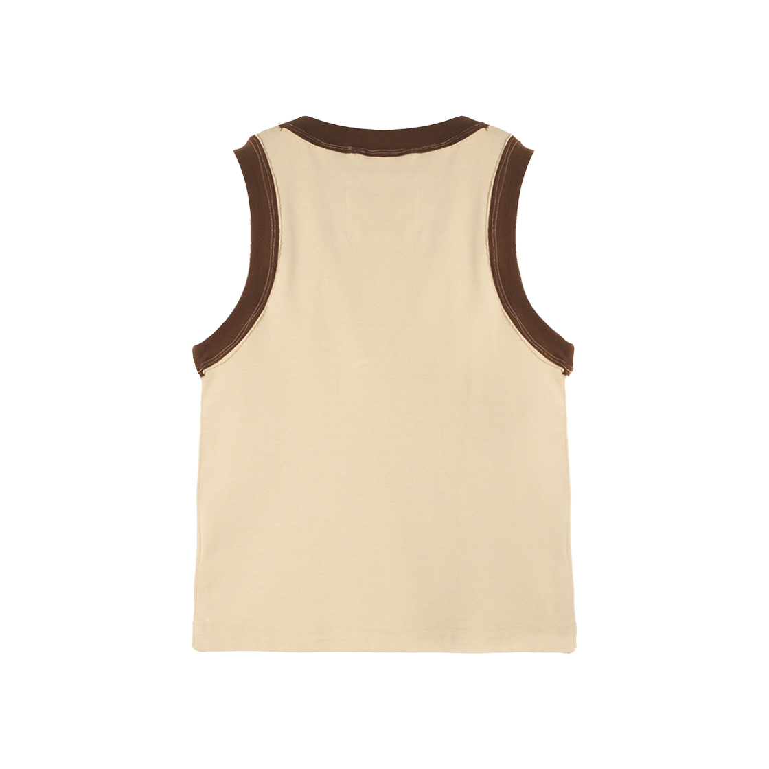KM5BTSSCF01BG Camiel Fortgens Tank Top 1/1 Rib Sand Brown - 25SS - #2