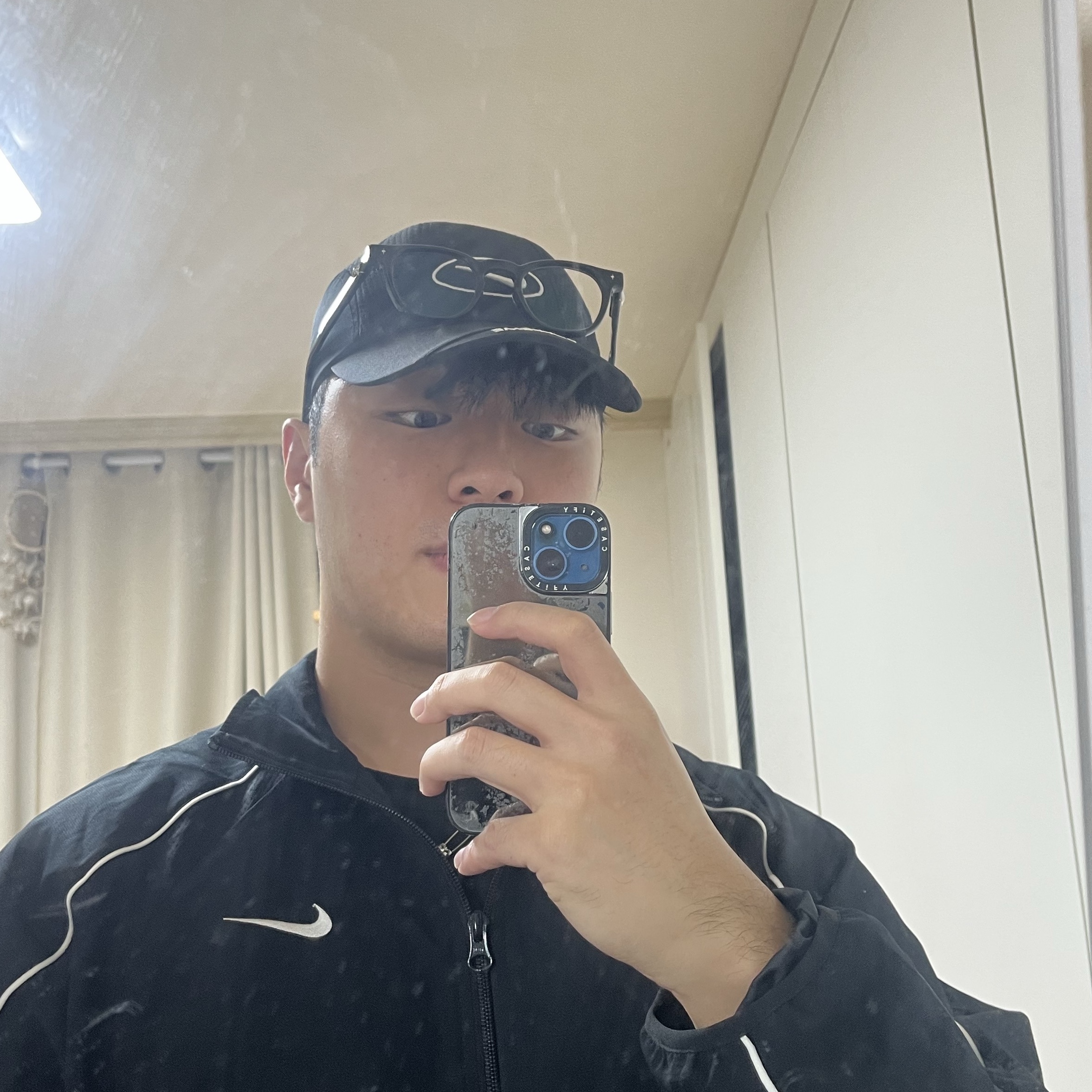 Supreme x Nike Running Hat Black - 25SS 착용 스타일