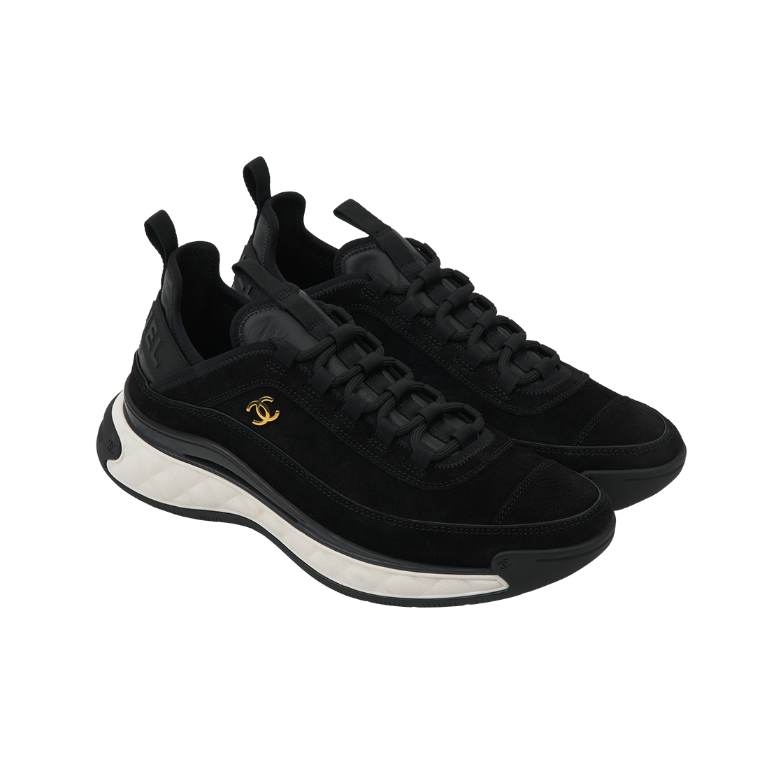 샤넬 스니커즈 스웨이드 카프스킨 & 블랙(Chanel Sneakers Suede Calfskin & Black) - 4