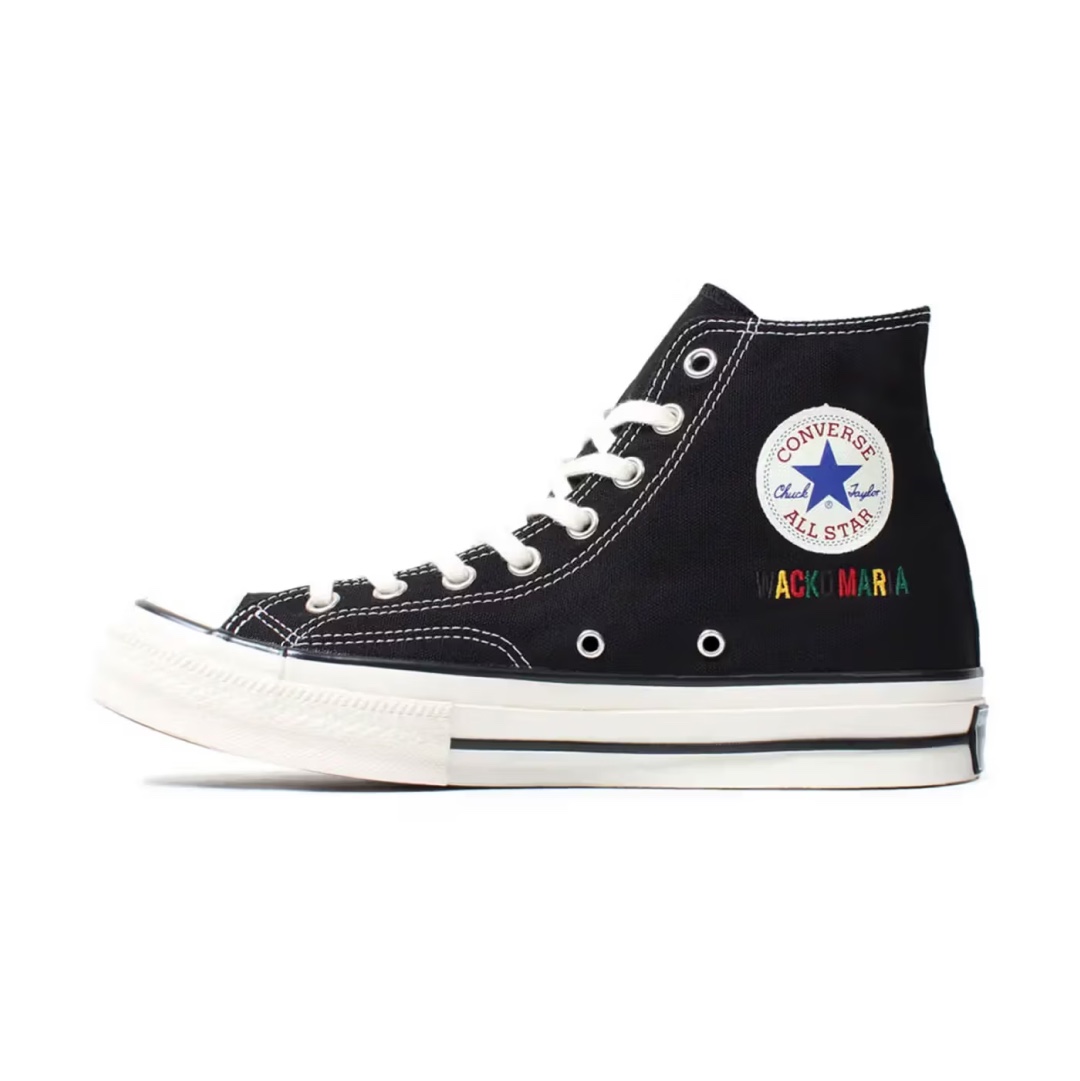Converse x Invincible x Wacko Maria Chuck 70 Hi, Converse Chuck Taylor All Star Hi Black 착용 스타일 - 3
