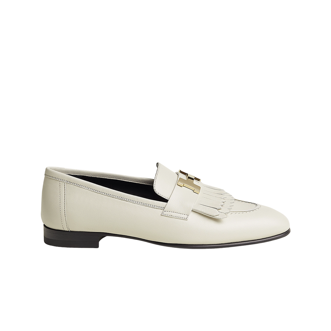 (W) 에르메스 로얄 로퍼 고트스킨 & 페르마브라스 하드웨어 베쥬 글레즈((W) Hermes Royal Loafers Goatskin & Permabrass Beige Glaise) - 1