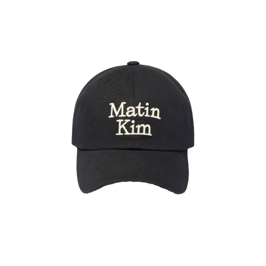 마뗑킴 마카롱 로고 볼캡 블랙 | Matin Kim | KREAM