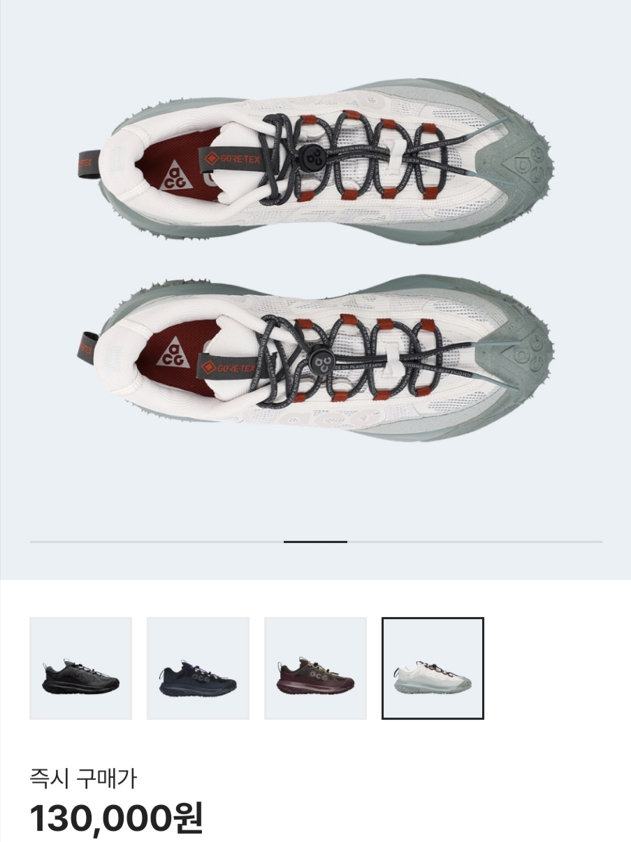 Nike ACG Mountain Fly 2 Low Gore-Tex Black and Dark Smoke Grey 착용 스타일 - 2