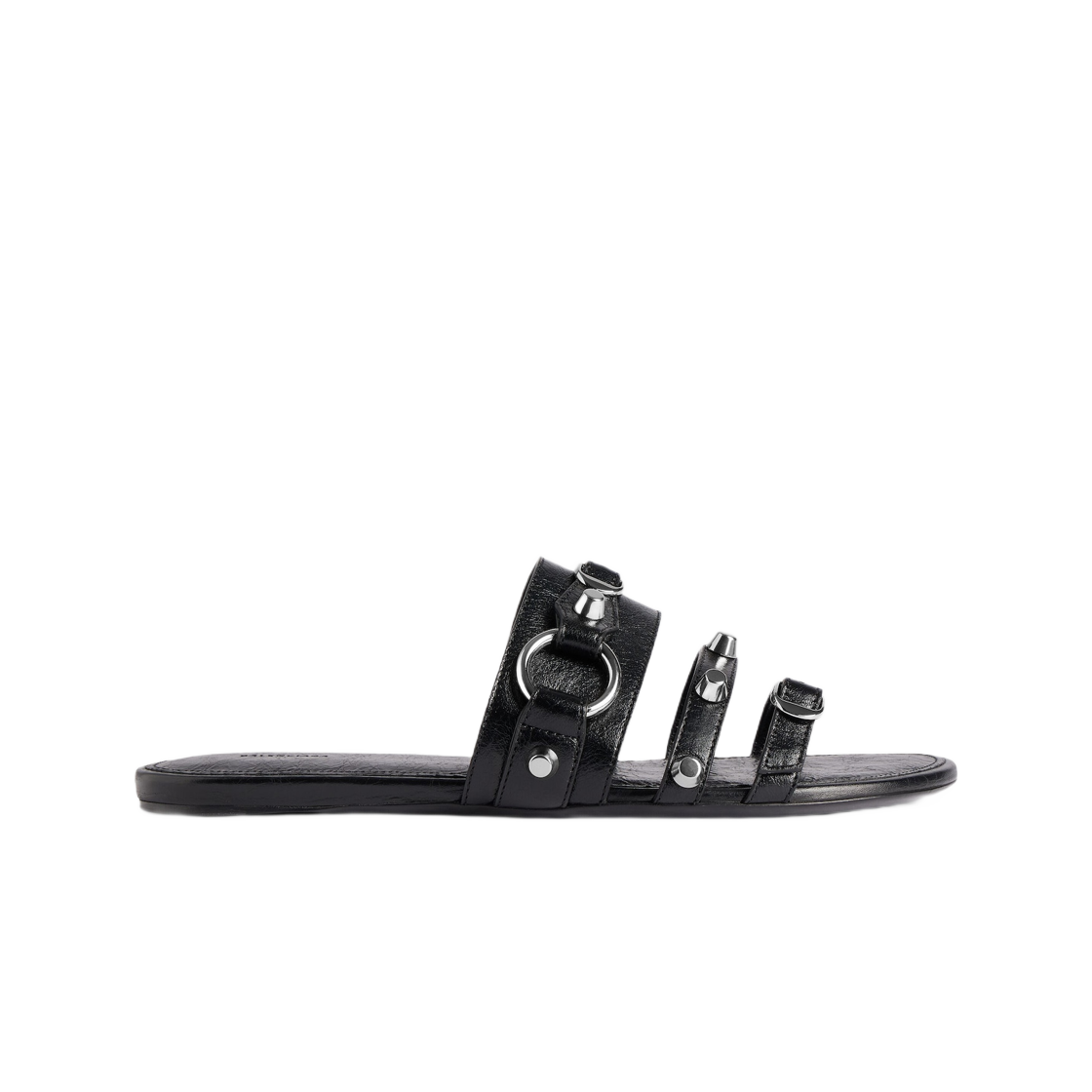 834692WAD4Y1080 (W) Balenciaga City Mule Flat Black