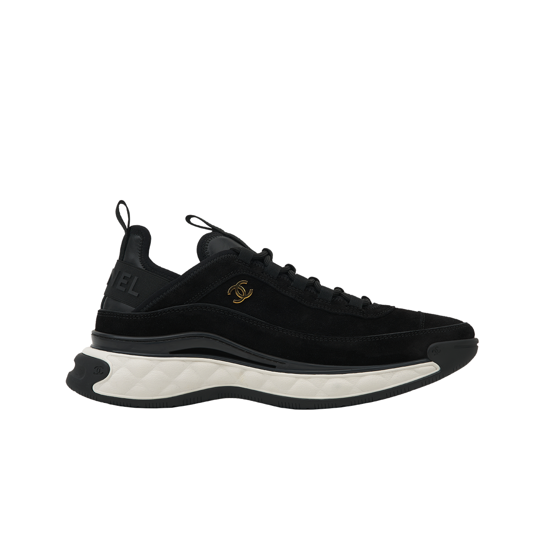 G45332-B14494-94305 Chanel Sneakers Suede Calfskin & Black