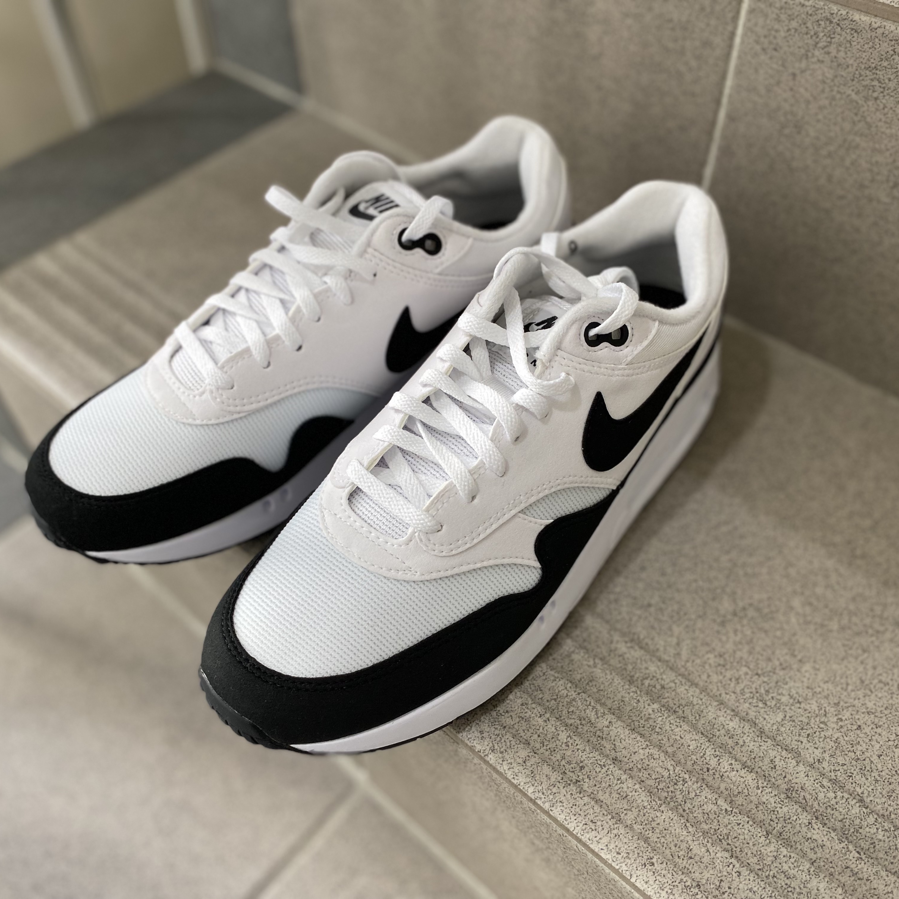 Nike Air Max 1 '86 Original Golf White Black 착용 스타일