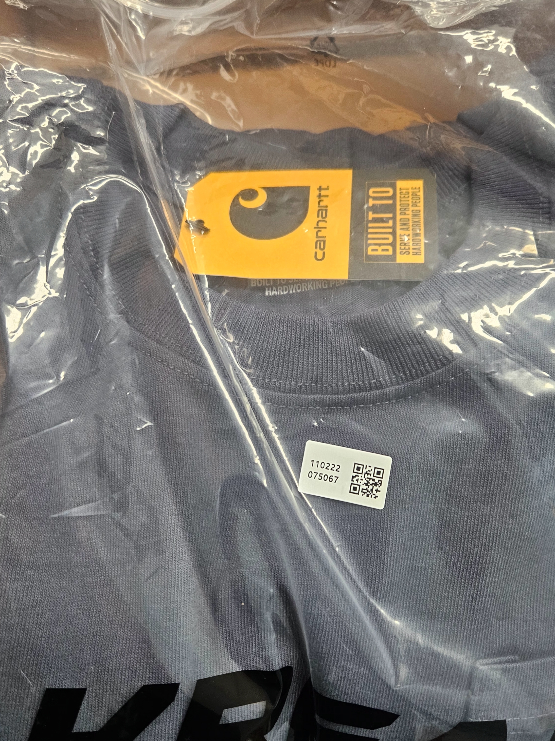 Carhartt Loose Fit Heavyweight Regular Short Sleeve Pocket T-Shirt Bluestone 착용 스타일 - 2