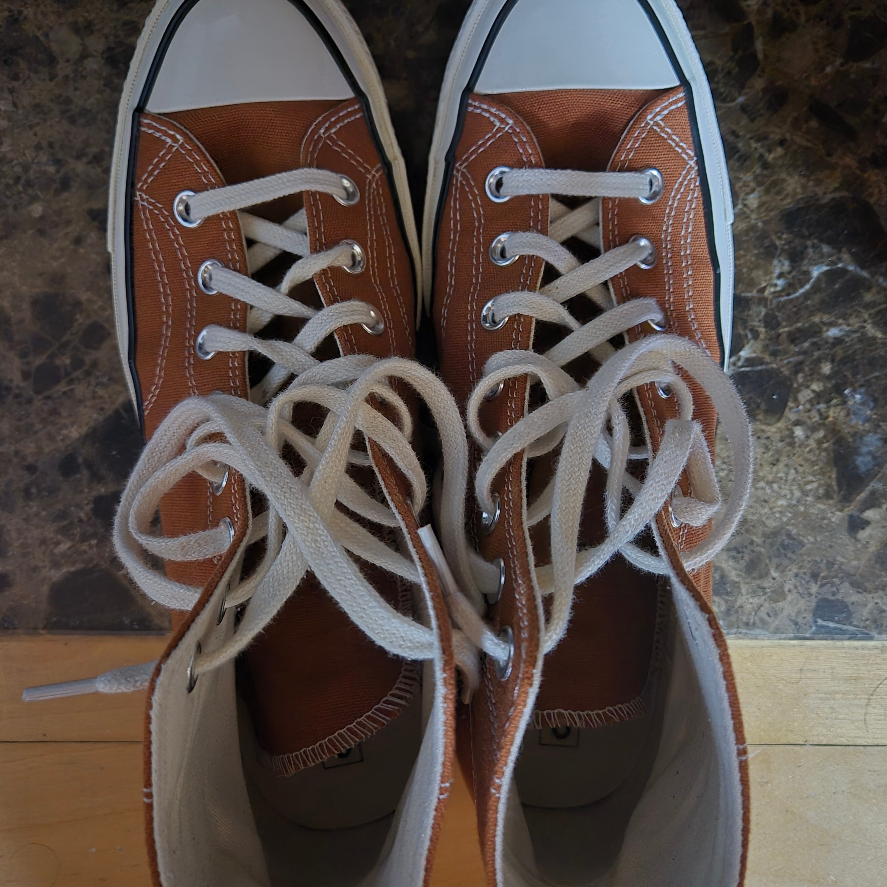 Converse Chuck 70 High Tawny Owl Egret 착용 스타일