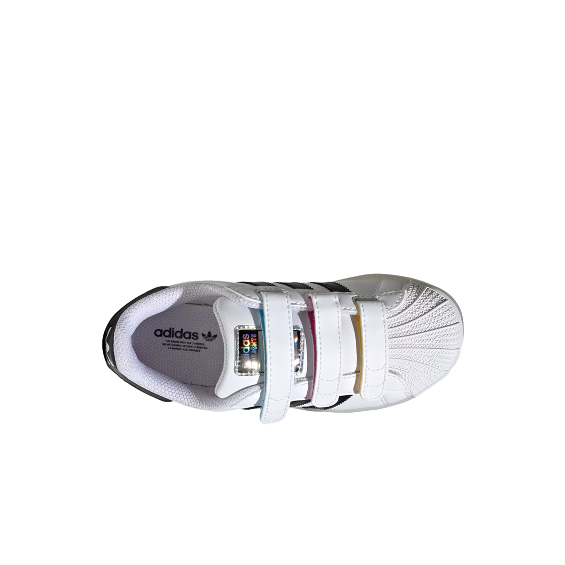 (C) 아디다스 슈퍼스타 Led 라이트 컴포트 클로저 클라우드 화이트 코어 블랙((C) Adidas Superstar Led Light Comfort Closure Cloud White Core Black) - 2