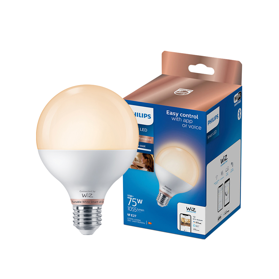 위즈 화이트 앰비언스 LED 스마트 볼 전구(Wiz White Ambience Led Smart Ball Bulb) - 2