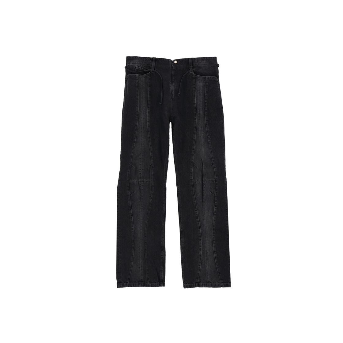 CK25SSPT03BK Cost Per Kilo Cocoon Denim Pants Black - 대표 이미지 #1