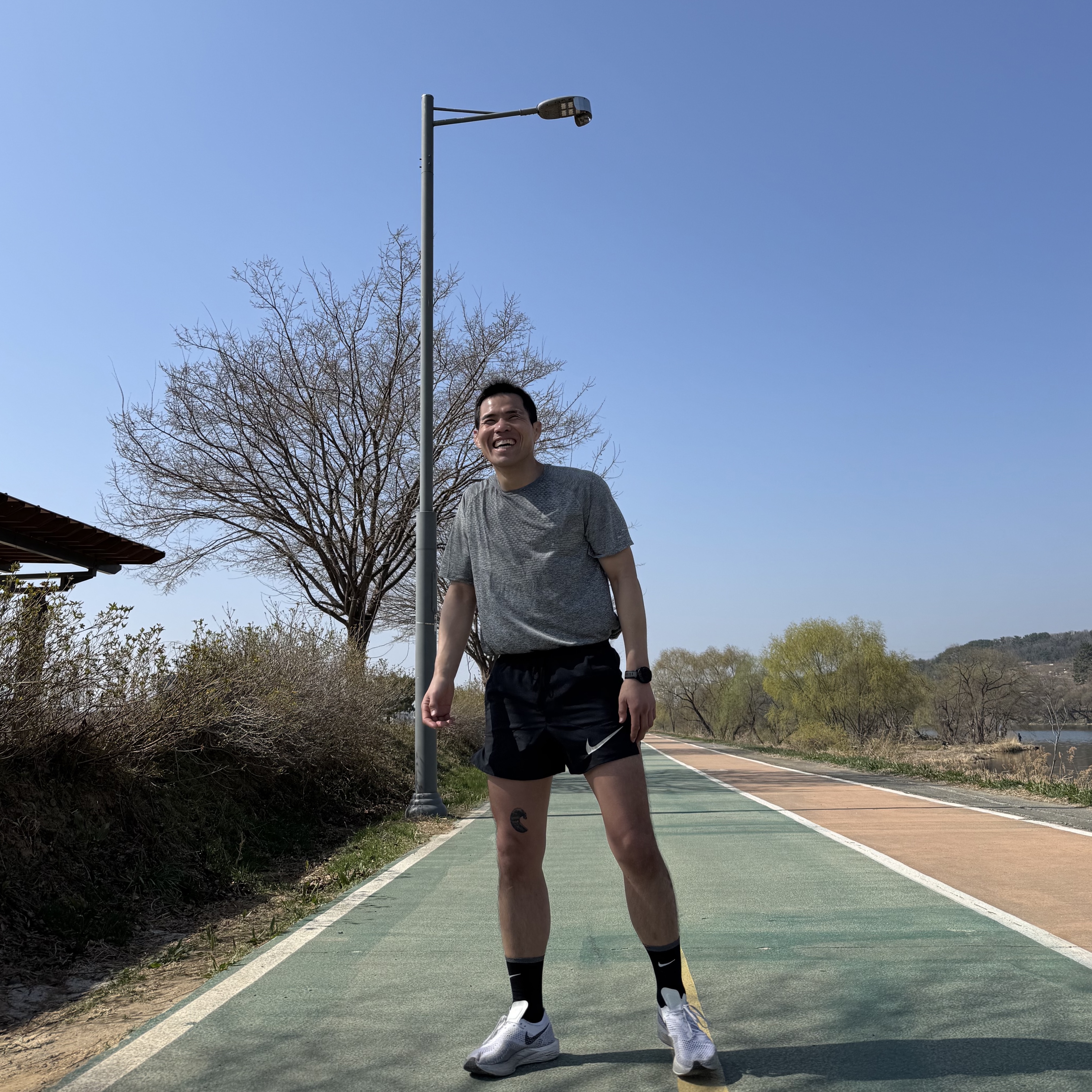 Nike ZoomX Vaporfly Next% 3 White Grey, Nike Spark Lightweight Ankle Running Socks Black (Korean Ver.) 착용 스타일
