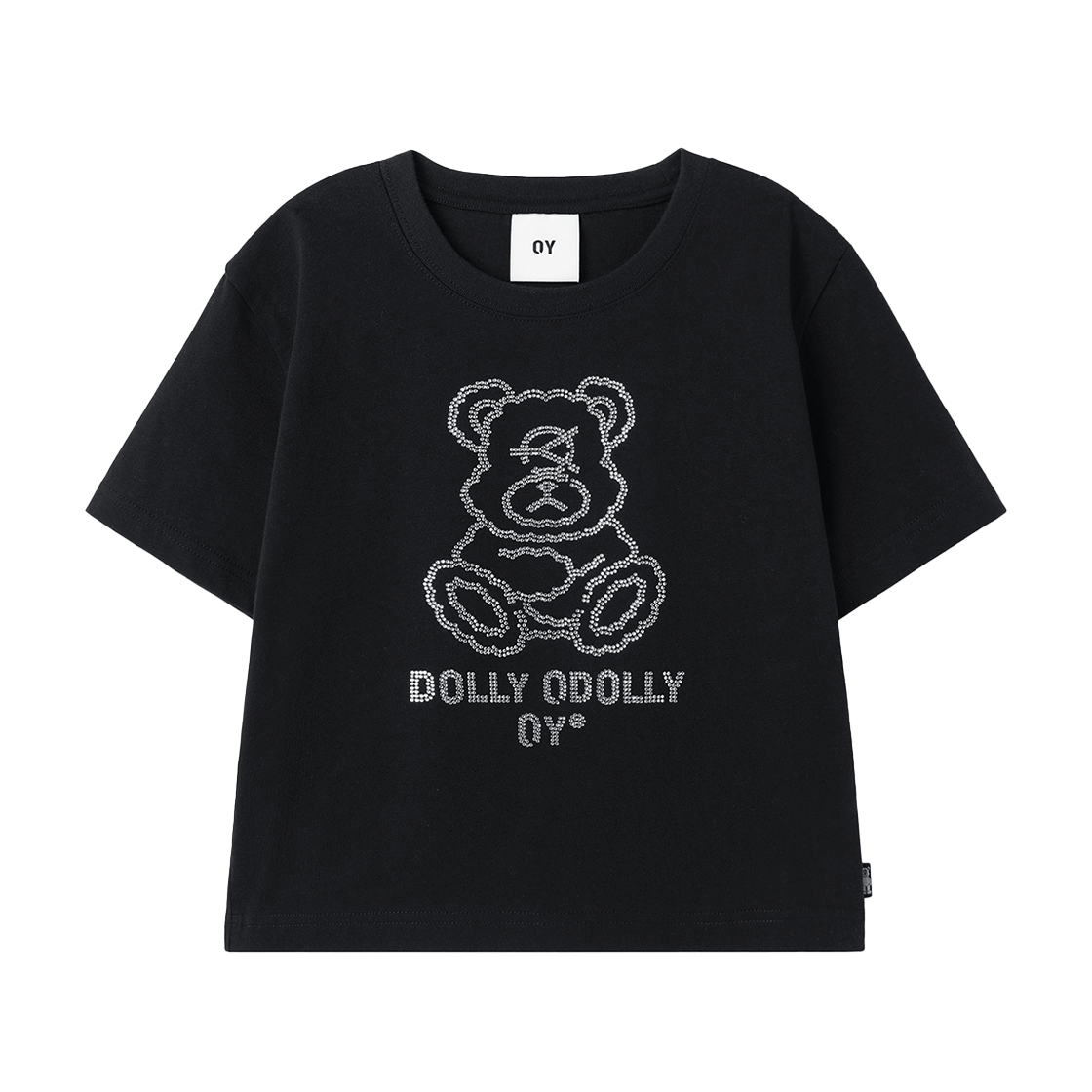 ★OY★CRYSTAL DOLLY CROPPED TEE - BLACK★正規品/韓国直送料込 오와이 크리스탈 돌리 크롭 티 블랙 | OY | KREAM