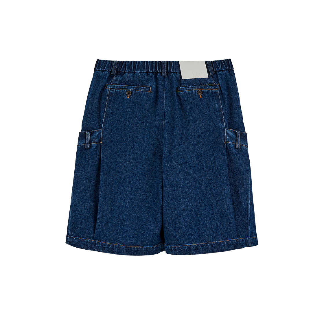 하이투 더블 웨이스트밴드 데님 반바지 블루(HYII Double Waistband Denim Shorts Blue) - 2