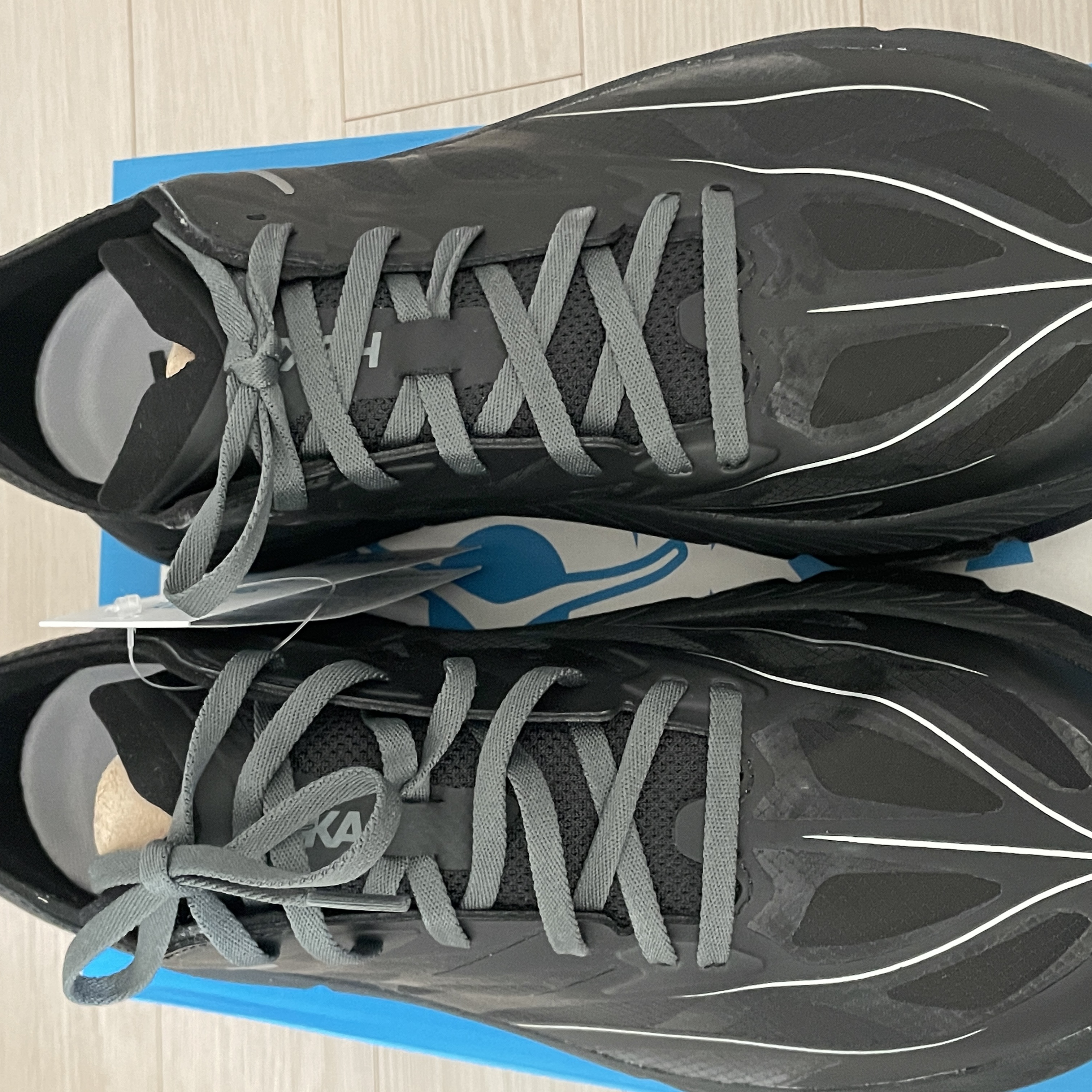 Hoka Mafate Speed 4 Lite Black Outer Orbit 착용 스타일 - 3
