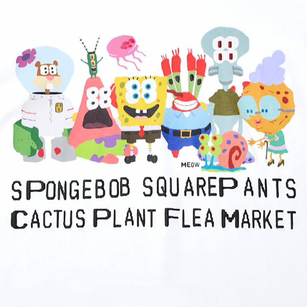 Uniqlo UT x CPFM x SpongeBob Graphic T-Shirt A White - KR 착용 스타일 - 3