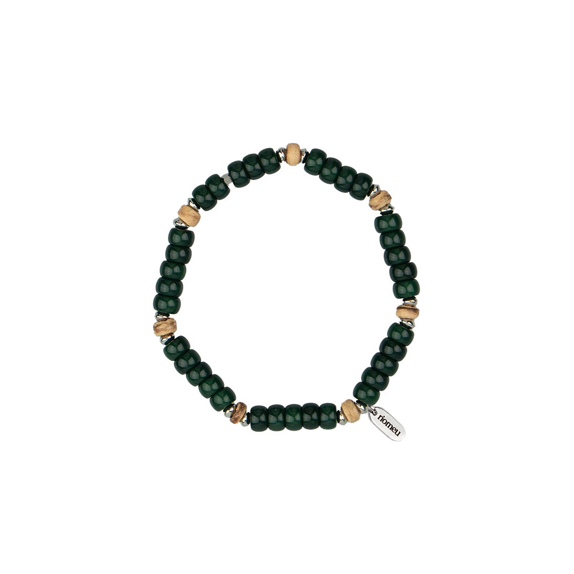리오므 빈티지 유리 팔찌 그린(Riomeu Vintage Glass Bracelet Green)