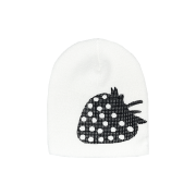 Afternude Strawberry Dot Beanie Ivory