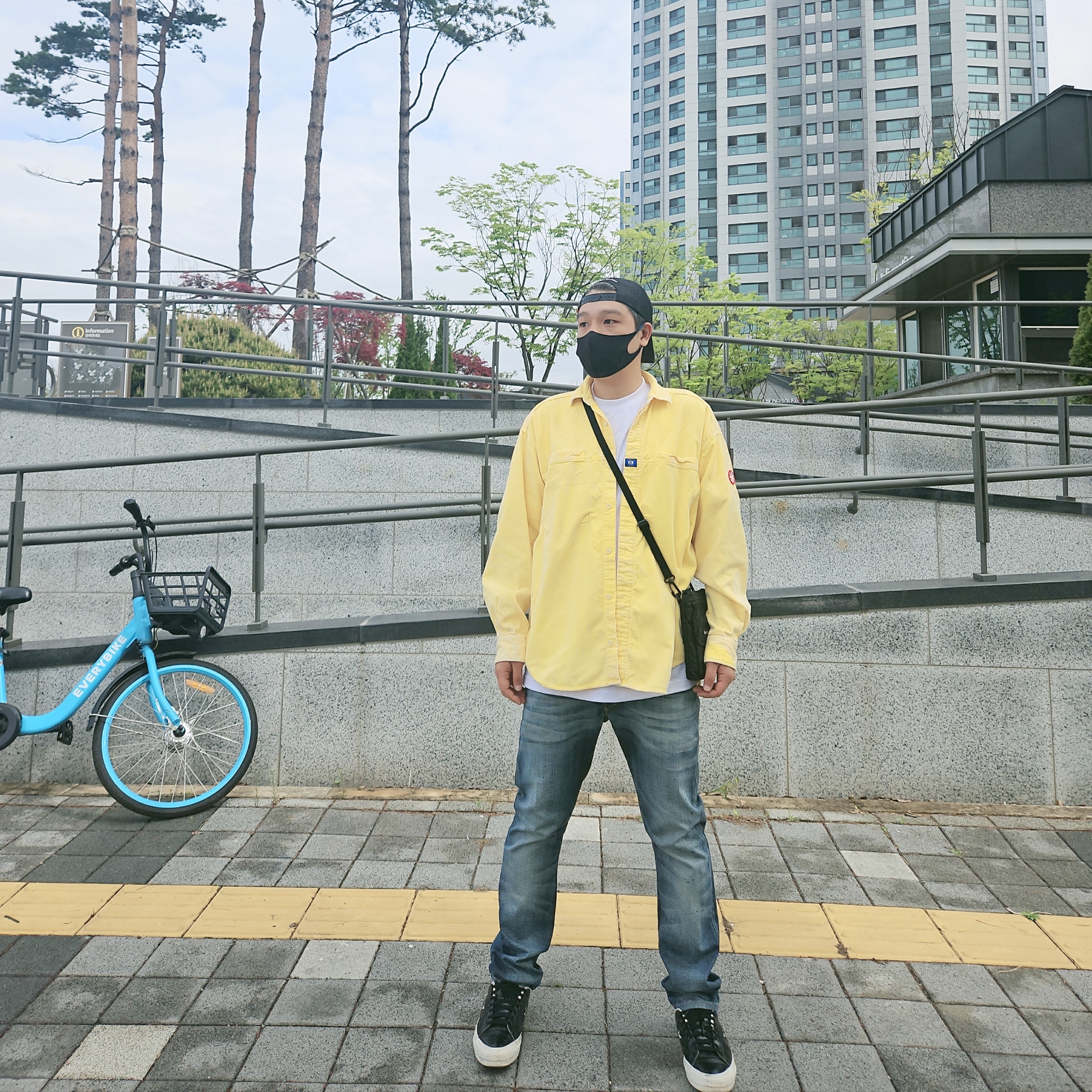 Converse One Star Ox Black 착용 스타일