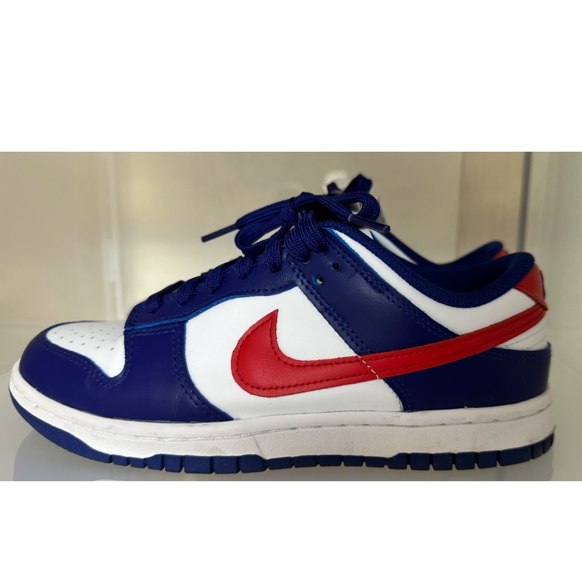 (GS) Nike Dunk Low Safety Orange, (W) Nike Dunk Low White and University Red 착용 스타일 - 2