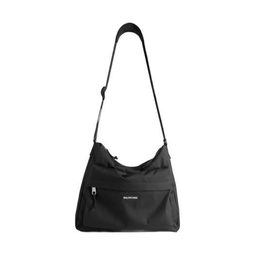 Balenciaga Explorer Hobo Messenger Bag Black