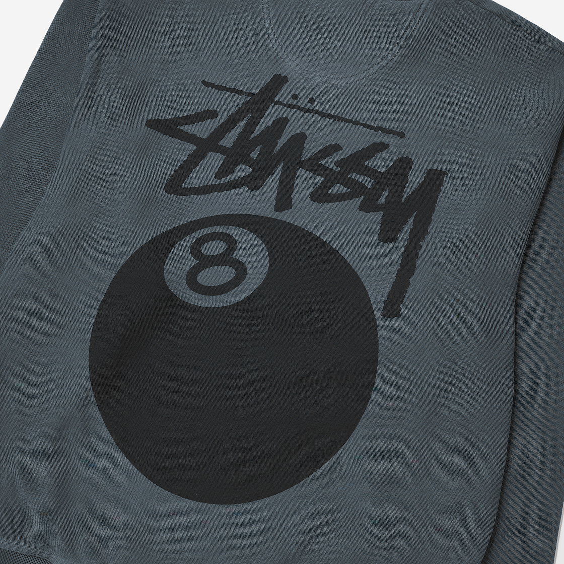 스투시 8볼 크루 피그먼트 다이드 네이비(Stussy 8 Ball Crew Pigment Dyed Navy) - 3