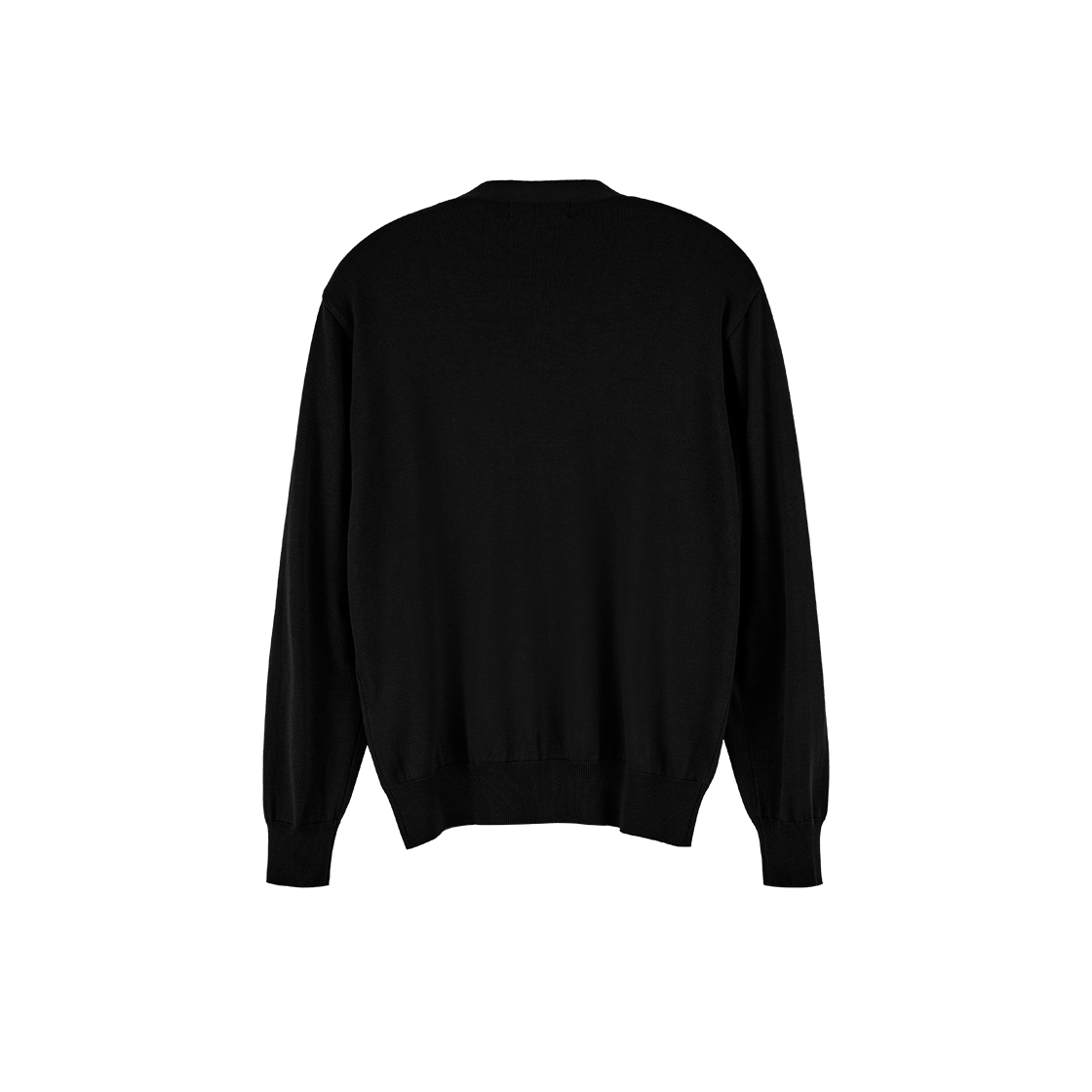 하이투 트위스트 슬릿 넥라인 니트 가디건 블랙(HYII Twisted Slit Neckline Knit Cardigan Black) - 2