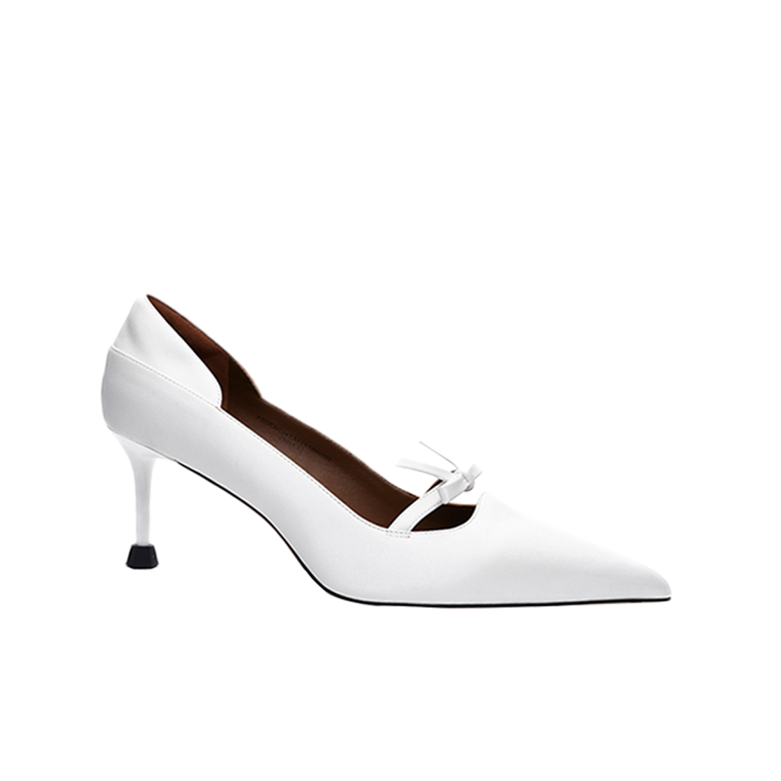 슈슈통 우먼 빈티지 포인티드 토 힐 화이트 - 25SS(Shushu/Tong Women Vintage Pointed Toe Heels White - 25SS)