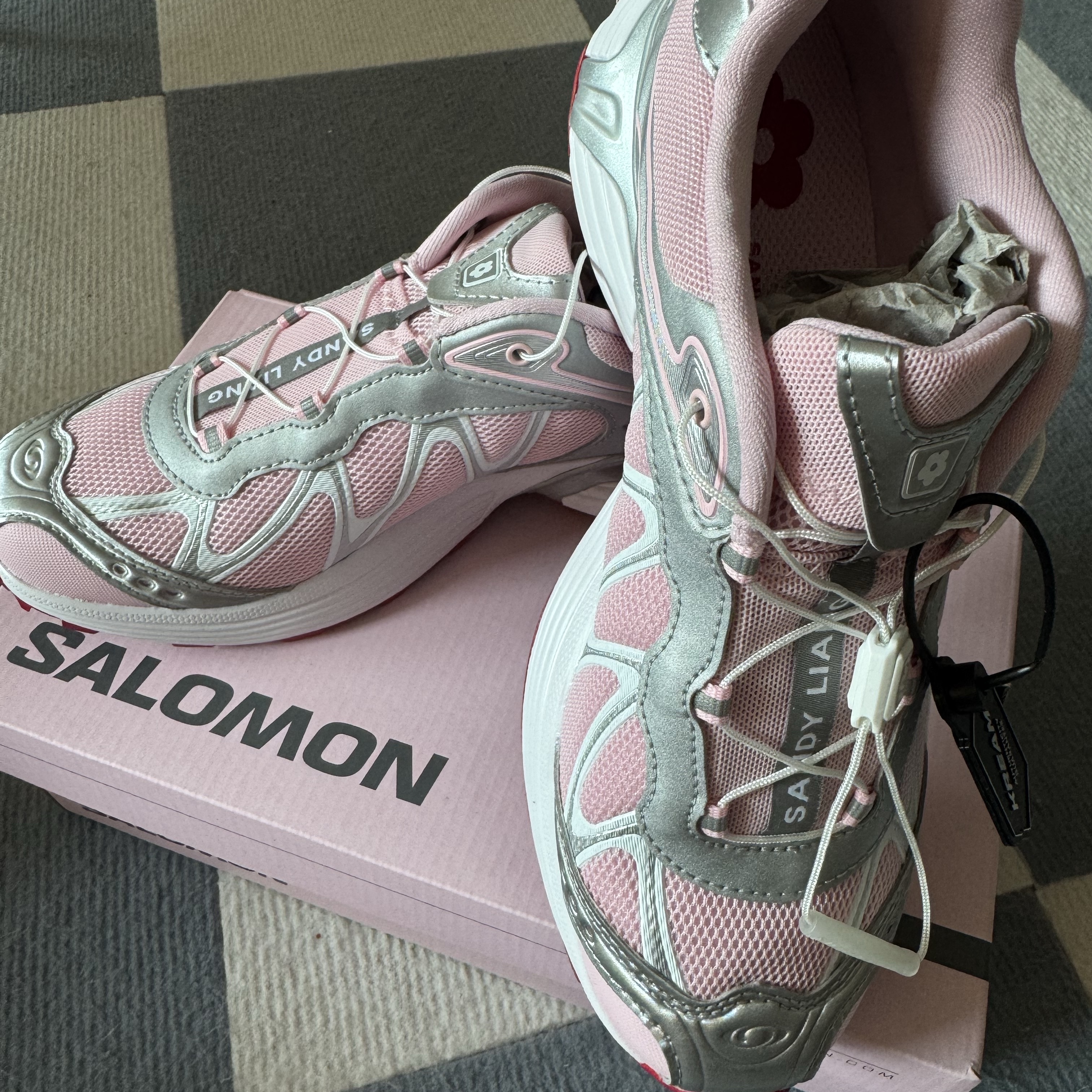 Salomon x Sandy Liang XT-Whisper Fairy Tale Silver 착용 스타일 - 1