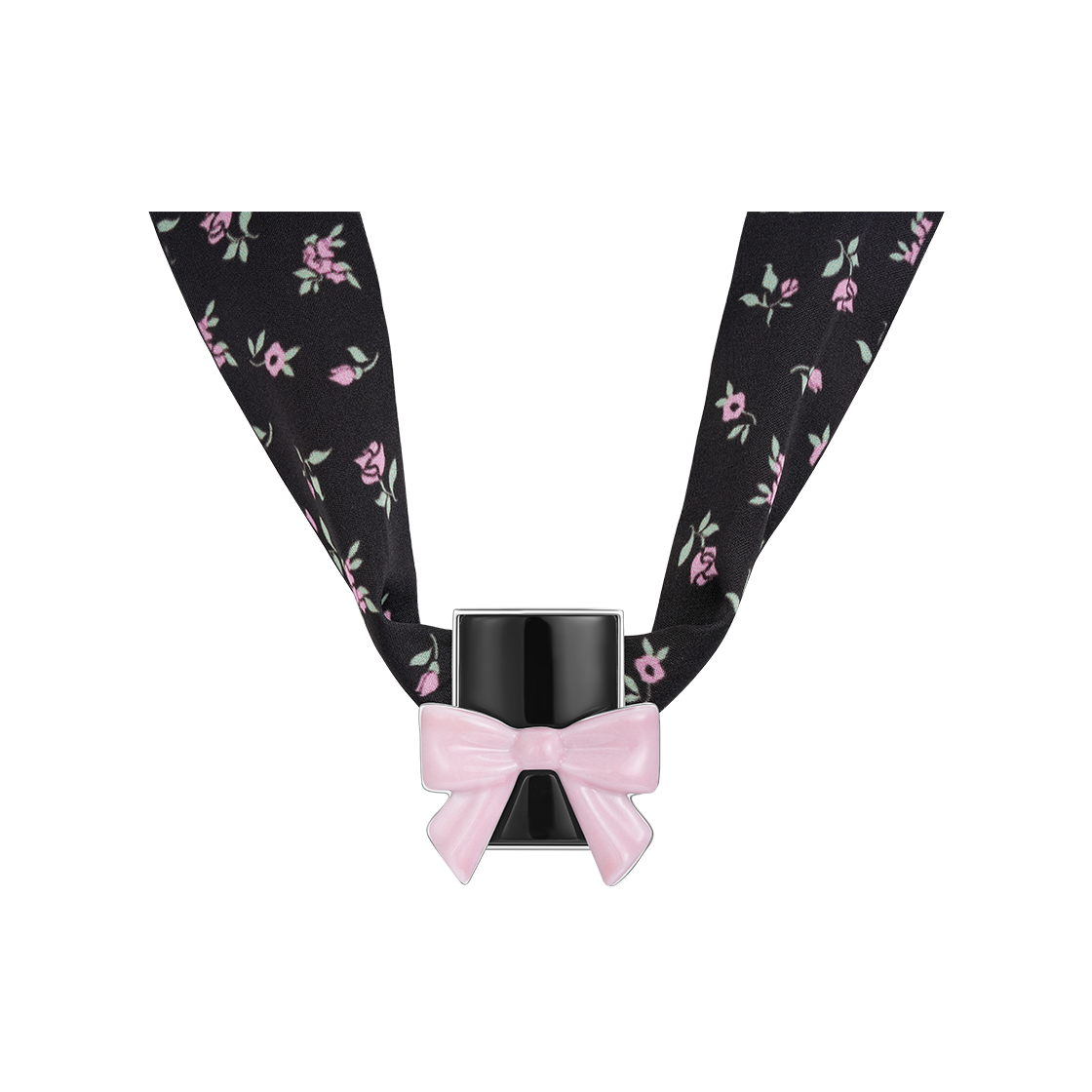 슈슈통 우먼 세라믹 보우노트 스퀘어 아게이트 클립 블랙 - 25SS(Shushu/Tong Women Ceramics Bowknot Square Agate Clip Black - 25SS)