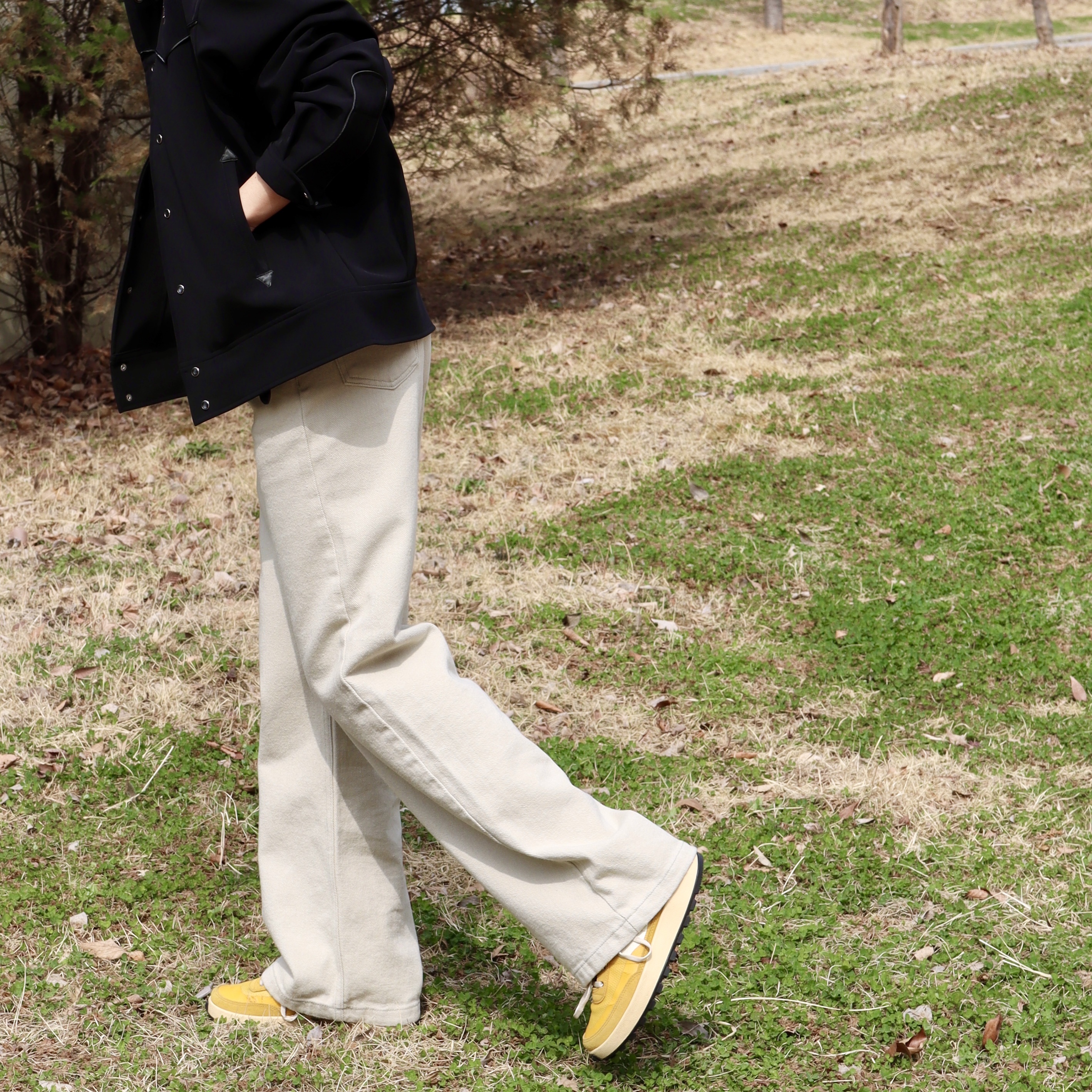 Needles PE/PU Double Cloth Piping Cowboy Jacket Black, Nike x Tom Sachs General Purpose Shoe Archive 착용 스타일 - 5