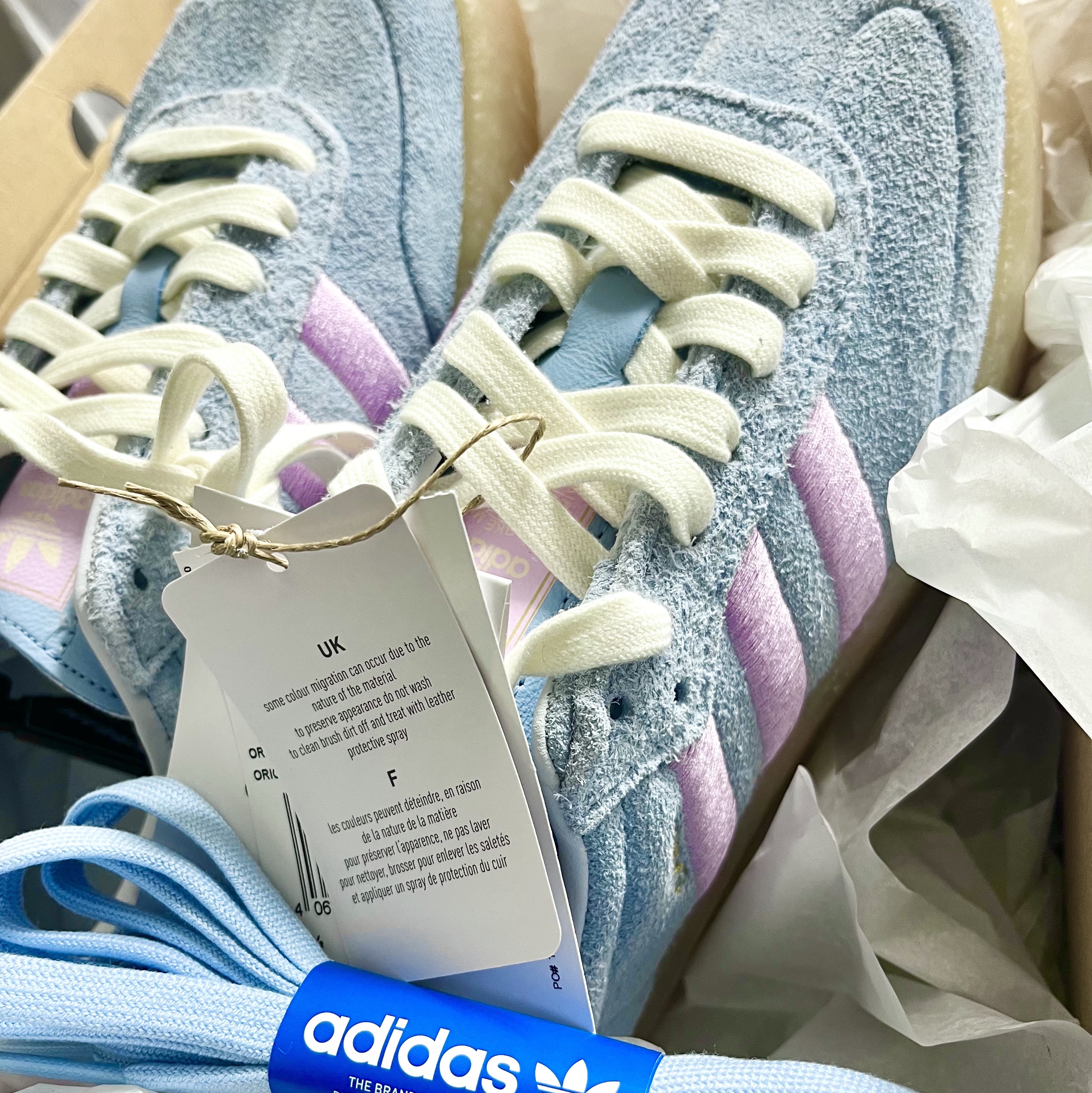 (W) Adidas Sambae Clear Sky Bliss Lilac 착용 스타일