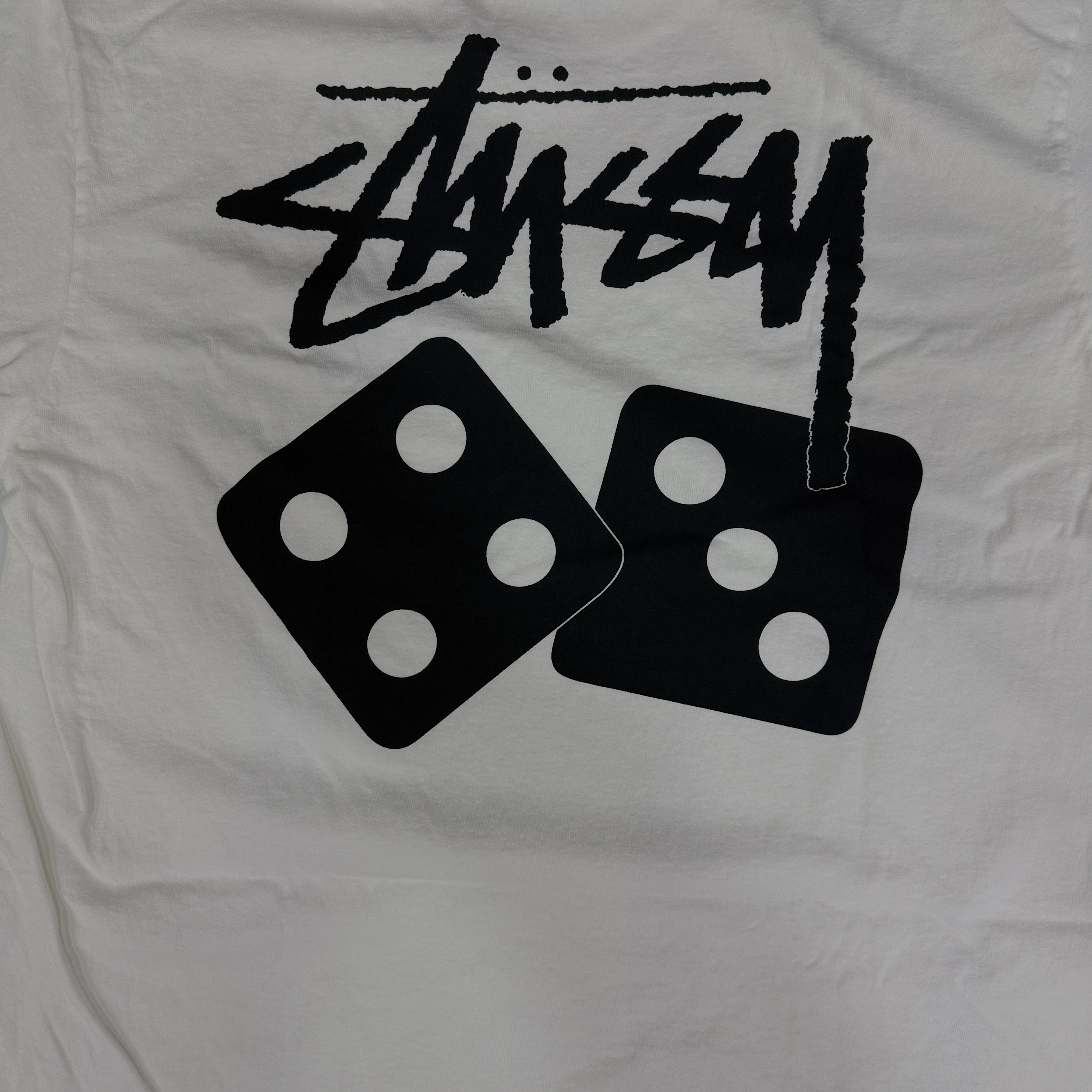 Stussy Dice Pigment Dyed T-Shirt Natural 착용 스타일 - 1