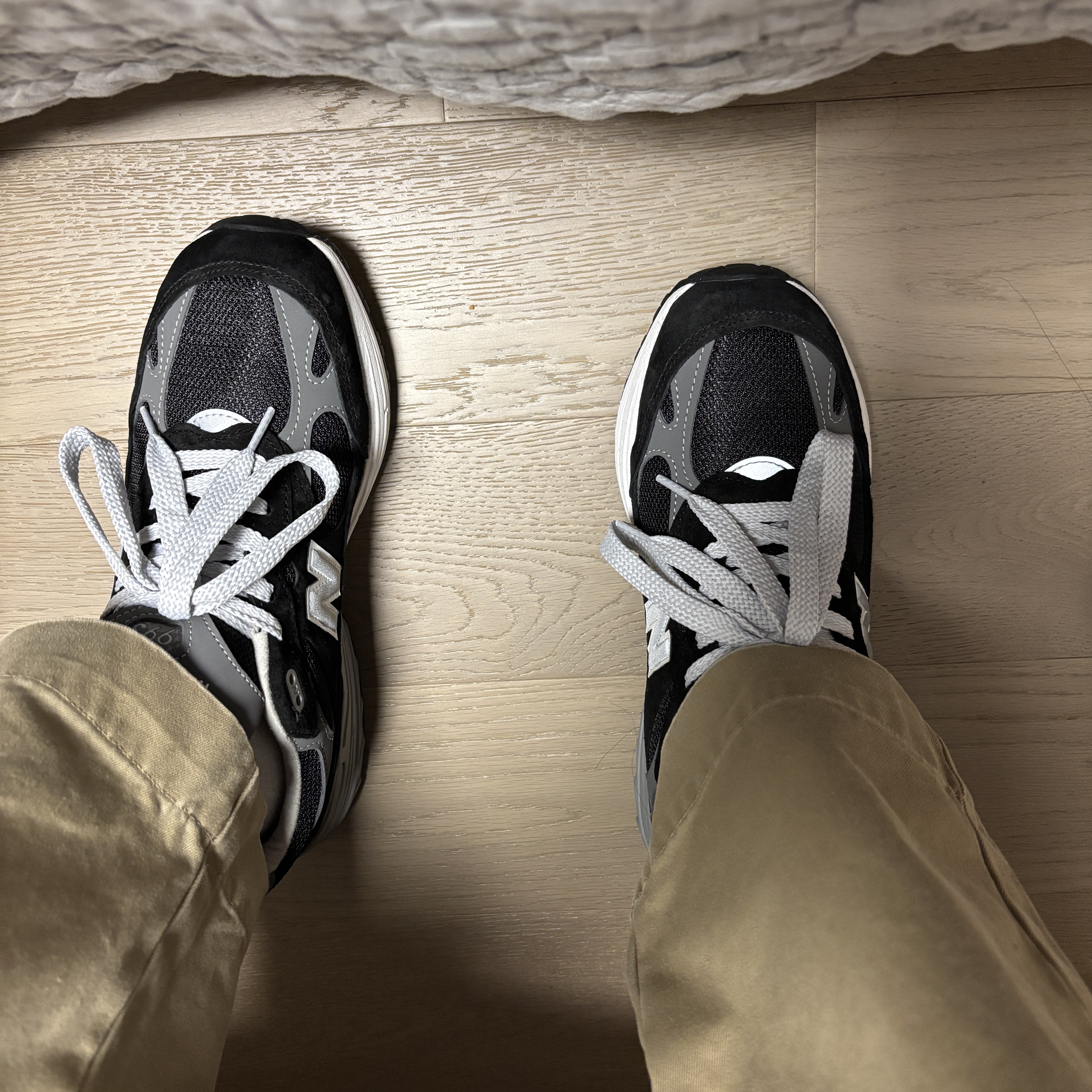 New Balance 993 Made in USA Black - D Standard 착용 스타일