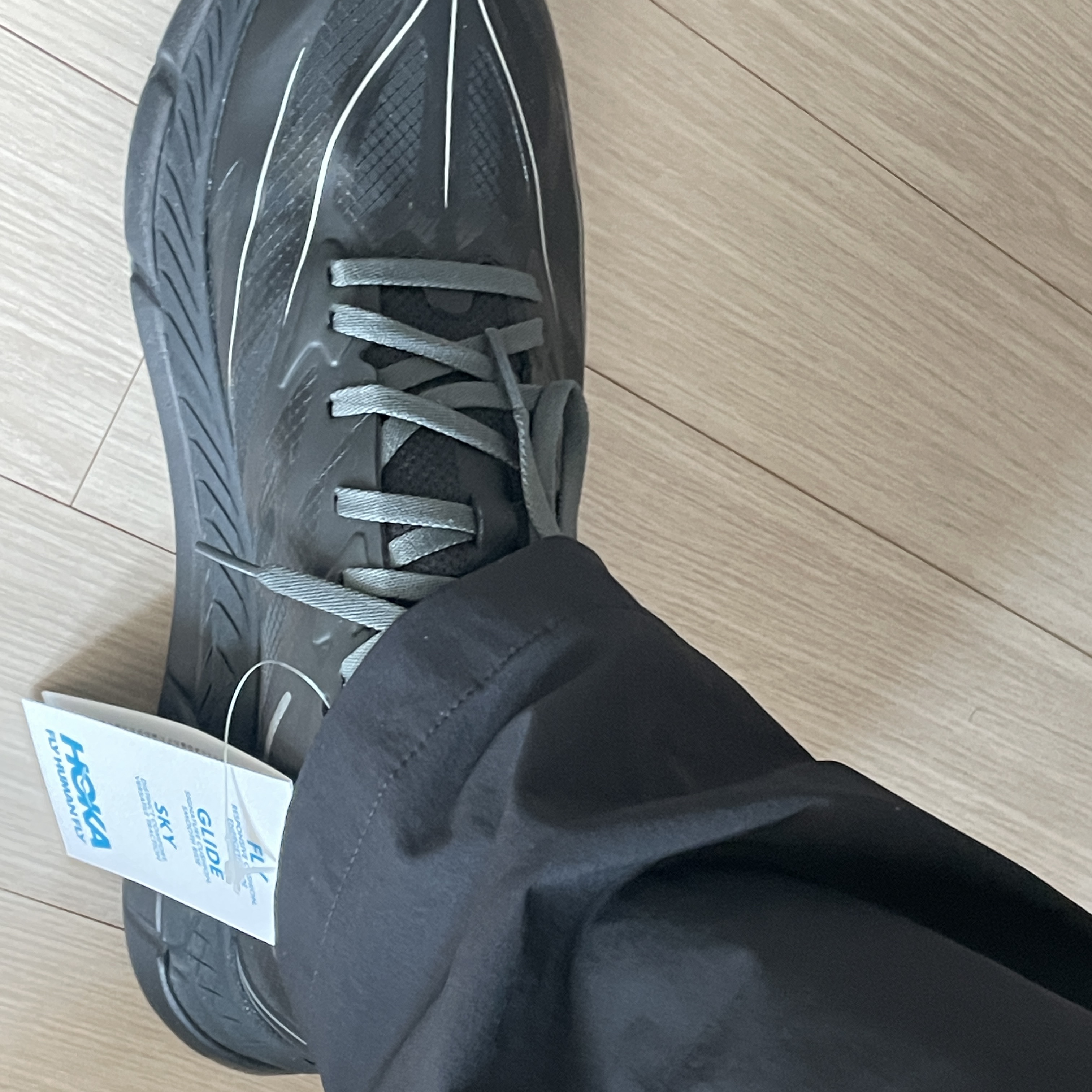 Hoka Mafate Speed 4 Lite Black Outer Orbit 착용 스타일 - 4