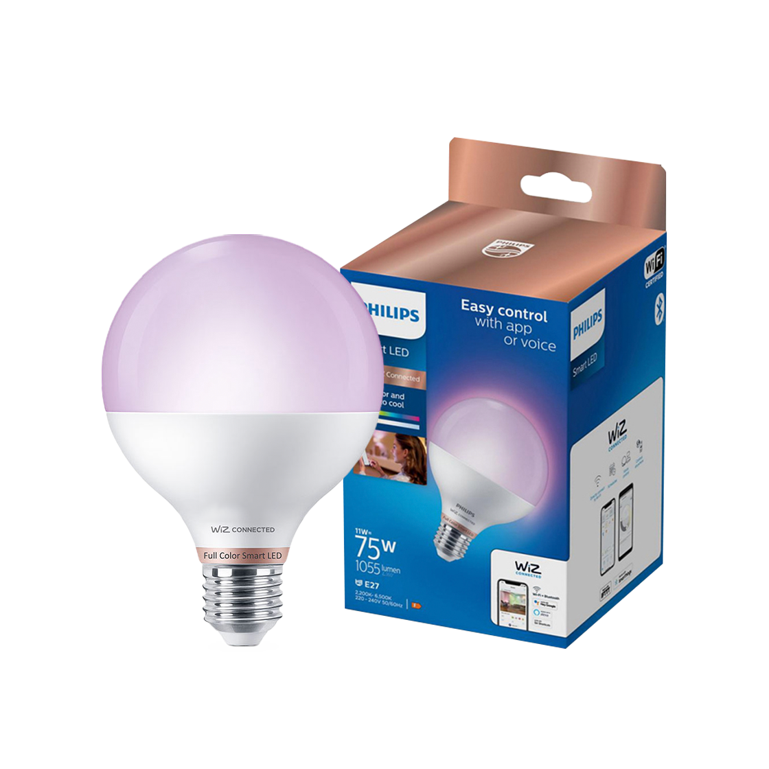 위즈 컬러 앰비언스 LED 스마트 볼전구(Wiz Color Ambience Led Smart Ball Bulb) - 3