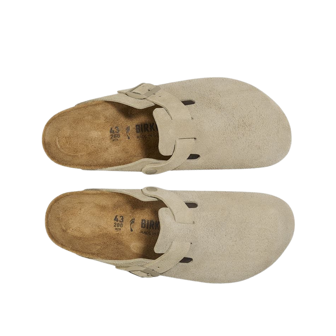 버켄스탁 스웨이드 레더 페이디드 카키 - 내로우(Birkenstock Suede Leather Faded Khaki - Narrow) - 2
