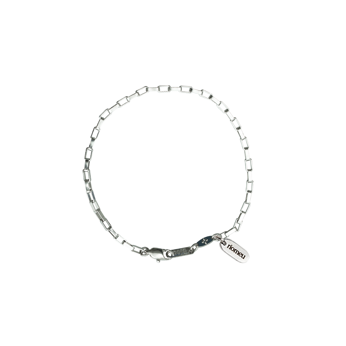 리오므 스퀘어 체인 팔찌 2mm(Riomeu Square Chain Bracelet 2mm)