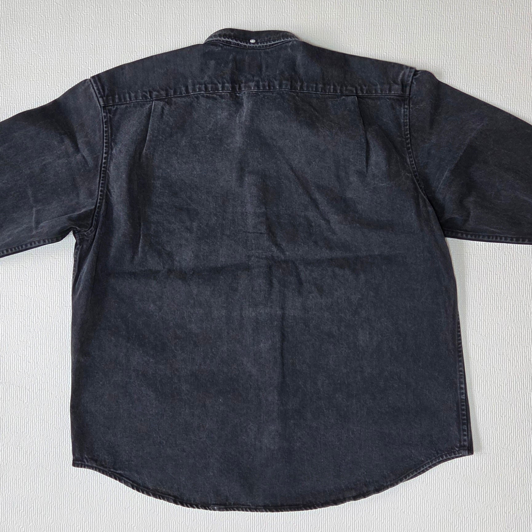 Supreme Small Box Denim Shirt Black - 25SS 착용 스타일 - 4